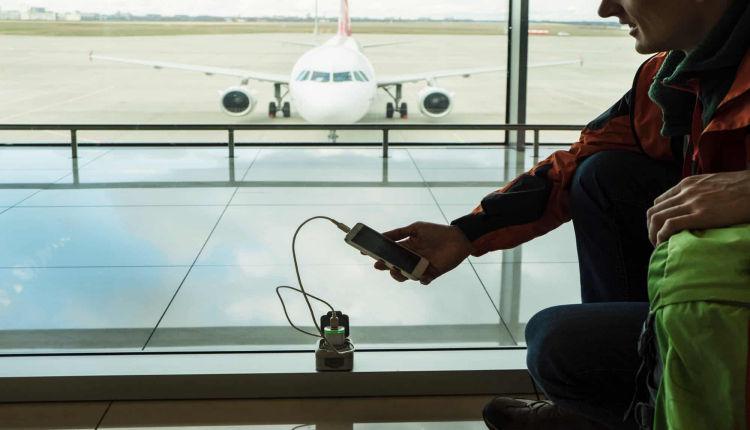Carry a power strip when flying